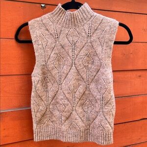 Kerisma Beige Mock Turtleneck Sweater